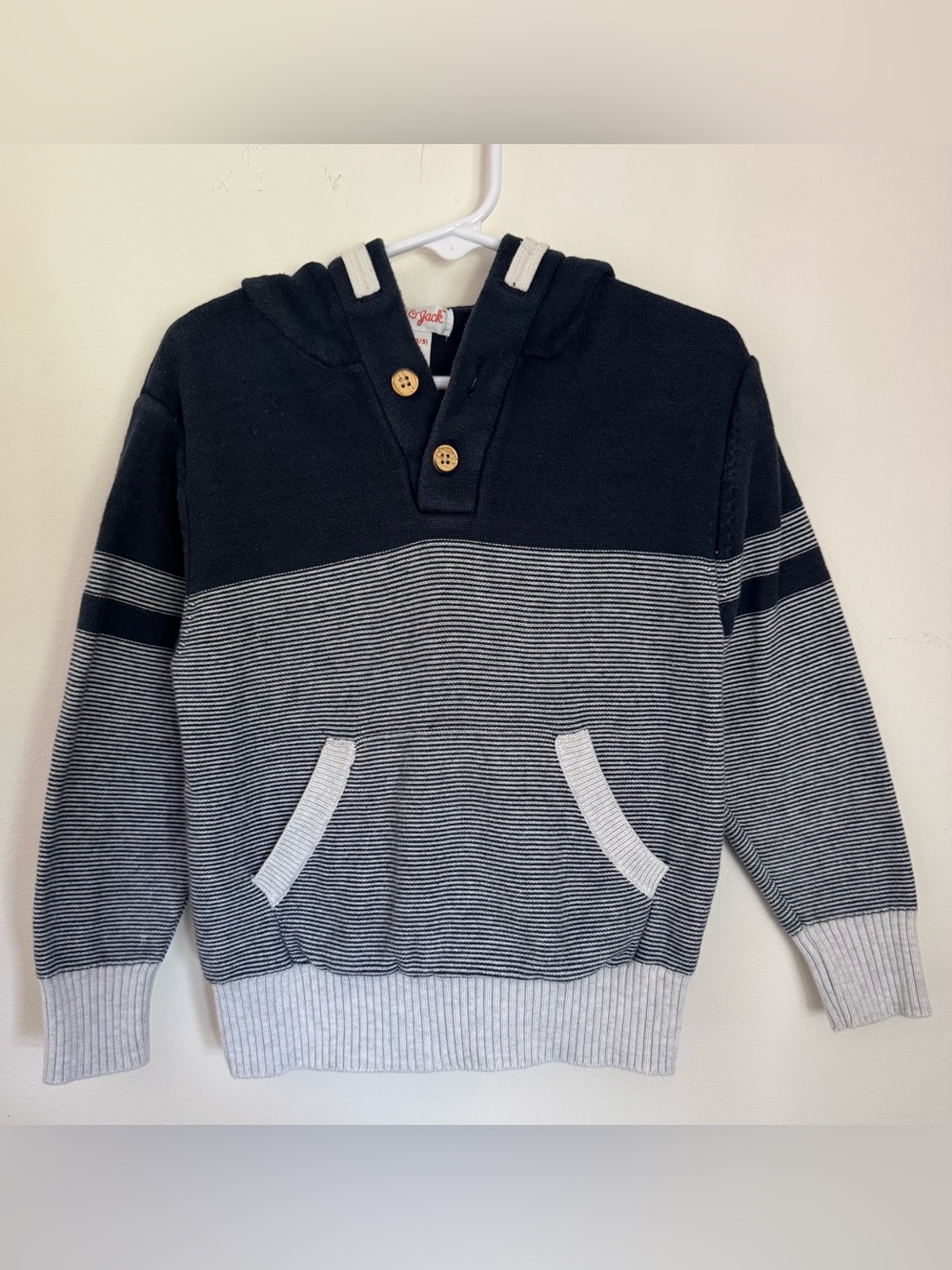 Cat & Jack Boys Pullover Hooded Top, Size XS (4/5)